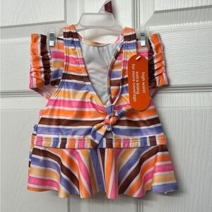 Girls High Waist 2 Piece Swimsuit XS